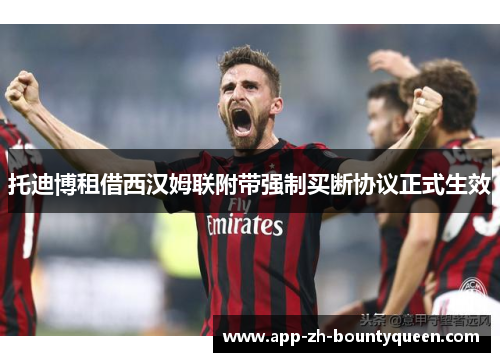 托迪博租借西汉姆联附带强制买断协议正式生效
